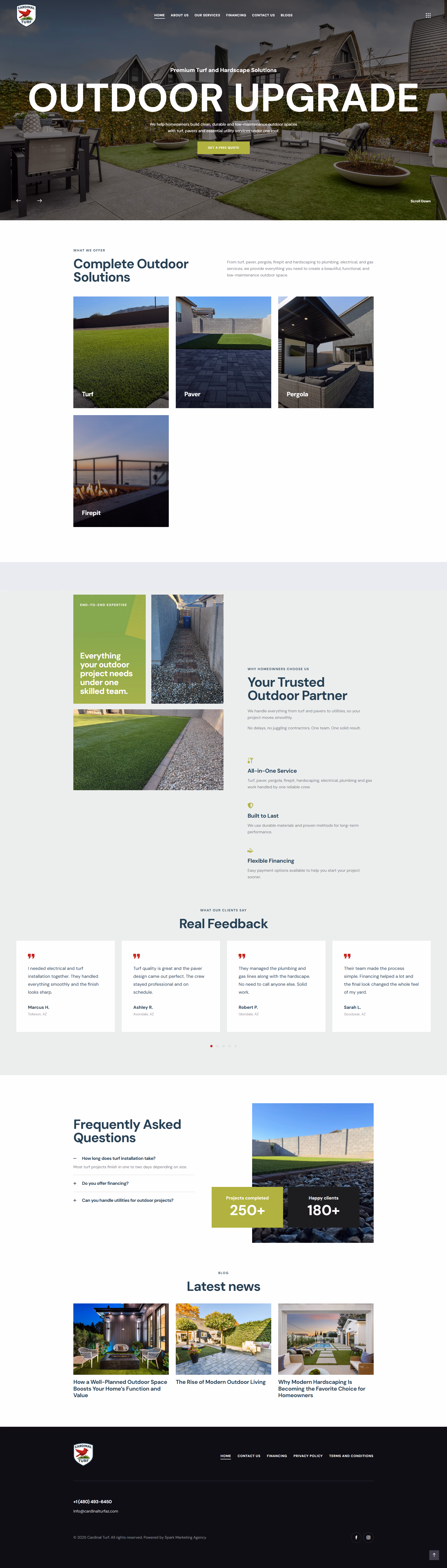 Cardinal Turf website